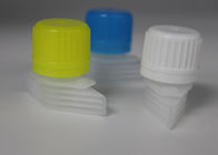 Yellow  Plastic Spout Caps / Spout Laundry Detergent Cap with PE Anti Corrosion Material