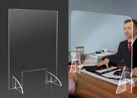 Custom Size Transparent Acrylic Sheet Isolation Board Baffle For Spray Prevention