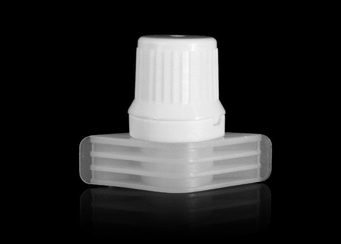 9.6mm / 10mm Non Spill Plastic Spout Caps For Sauce Jams Flexible Spout Bags Package