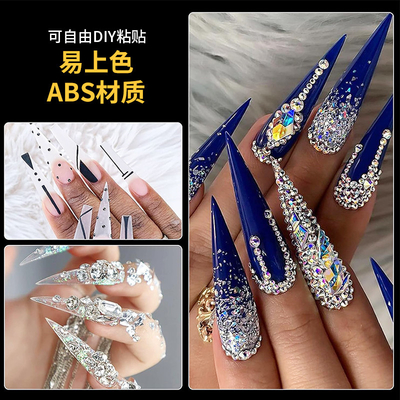 500PCS Half Cover False Nails Tips ABS Natural 11 Sizes Lady French Acrylic Artificial Tip