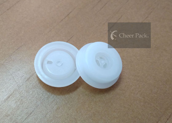Food Grade Small Plastic One Way Valve , 1 Way Air Valve For Coffee Bag