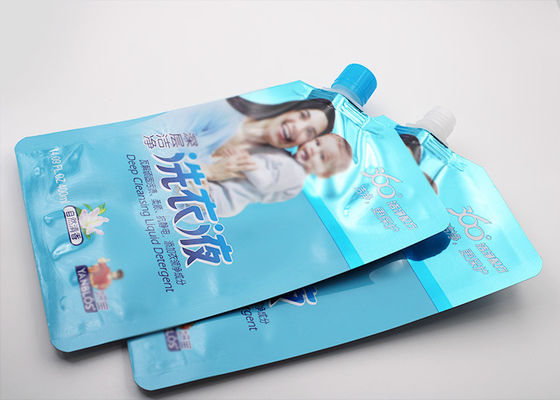 Diverse Field Liquid Pouch Bag With Spout Cap Capacity 250ML Printing Customized Logo