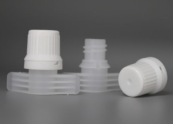 9.6mm Easy Pour Plastic Spout Caps With Safety Ring Top On Laundry Bags
