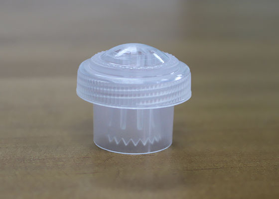 Transparent Creative Press Type Plastic Bottle Caps For Beverage Powder Packaging