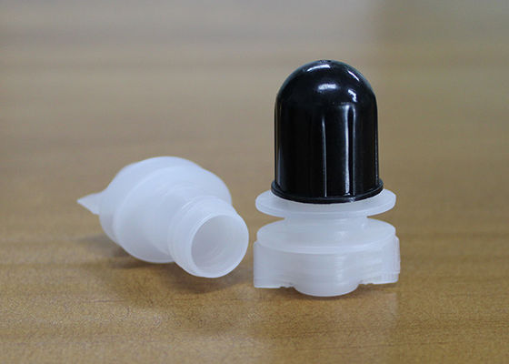 Polyethylene Pour Spout Caps 14mm Outer Dia For Reusable Food Liquid Pouch Bag