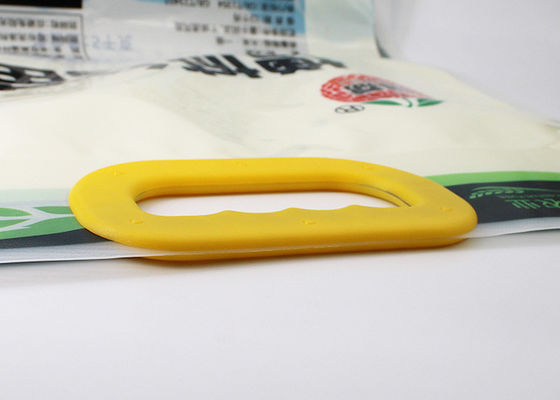 Snap - On Type PP Plastic Bag Handles Multi - Color Packed On 5kg Rice Flour Bags