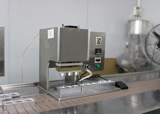 Plastic Pp Container Sealing Film 900w Hot Press Machine