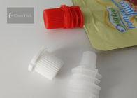 Red Color Inner Diameter 8.6mm Plastic Twist Spout Cap For Jelly Bag