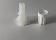 Small Dia 5mm Plastic Spout Caps Food Grade With PE Materials , White Color