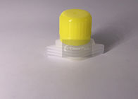 PE Material Yellow Color Spout Cap Manual Filling Machine 16mm Diameter