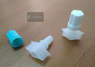 Blue Color Plastic Pour Spout Caps For Stand Up Doypack , Inner Diameter 5 Mm