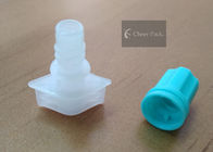 Blue Color Plastic Pour Spout Caps For Stand Up Doypack , Inner Diameter 5 Mm