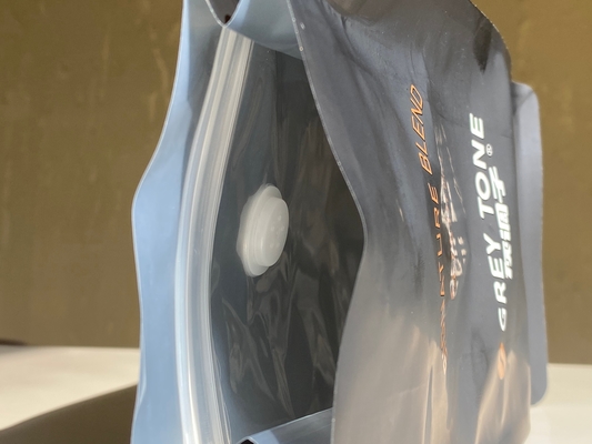 quality  Customized Printed Zipper Stand Up Pouch 250g 500g Coffee Bag With Valve Plastic Packaging Aluminum Foil Bag factory