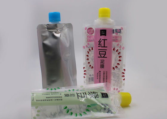 Portable Aluminum Foil Liquid Spout Stand Up Bags PE Receipe Grade
