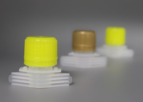 Eco Friendly PE Plastic Pilfer Proof Pour Spout Covers For Laundry Liquid Pouch