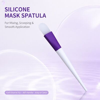 quality  Soft Silicone Face Mask Applicator Brush Silicone Handle Skincare Cream Reusable Cosmetic Spatula Facial Mask Mixing Applying factory