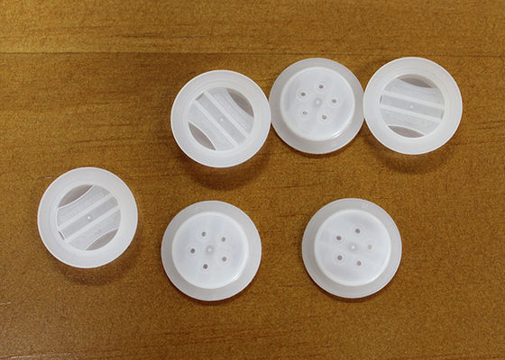 PE Food Grade Small Plastic One Way Valve For Ground Coffee Packaging