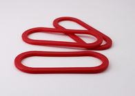 Red Plastic Grocery Bag Carrying Handle For Retail Merchandise