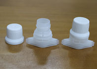 Anti Theft Plastic Screw Spout Caps Packaging On Self Stand Up Bags