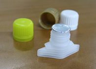 Tight Sealing Up Plastic Spout Caps With Foil Liners And Seals Custom Size