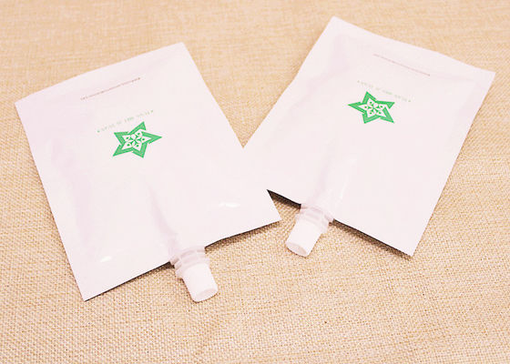 Food Grade Liquid Spout Bags , High Barrier Stand Up Pouch Doypack With Spout For Ketchup Packaging