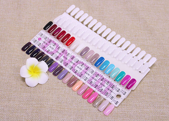 White 36 Colors Nail Art Tips Card Nail Display Board / False Nail Manicure Tools