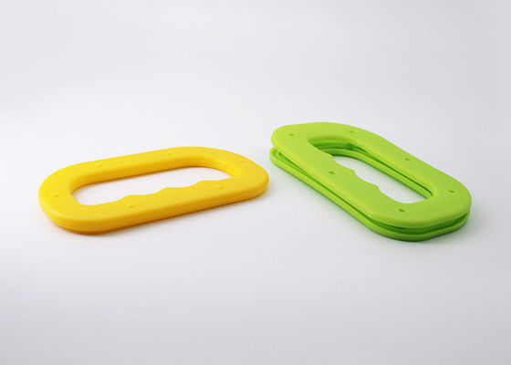 Laminated Kraft Or Plastic Shopping Bag Handles Snap Clip On Type For Rice / Flour
