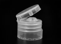 Clear Flip Top Plastic Bottle Caps Corrosion Resistence / Hand Sanitizer Bottle Cap