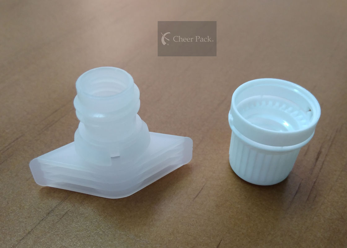 Leak Proof HDPE Spout Cap Manufacturers 9.6mm Inner Size For Laundry Liquid Pouch