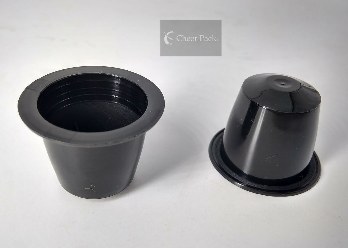 Black Color Enteric Coated Coffee Machine Refillable Capsules Empty Capacity 8 Gram