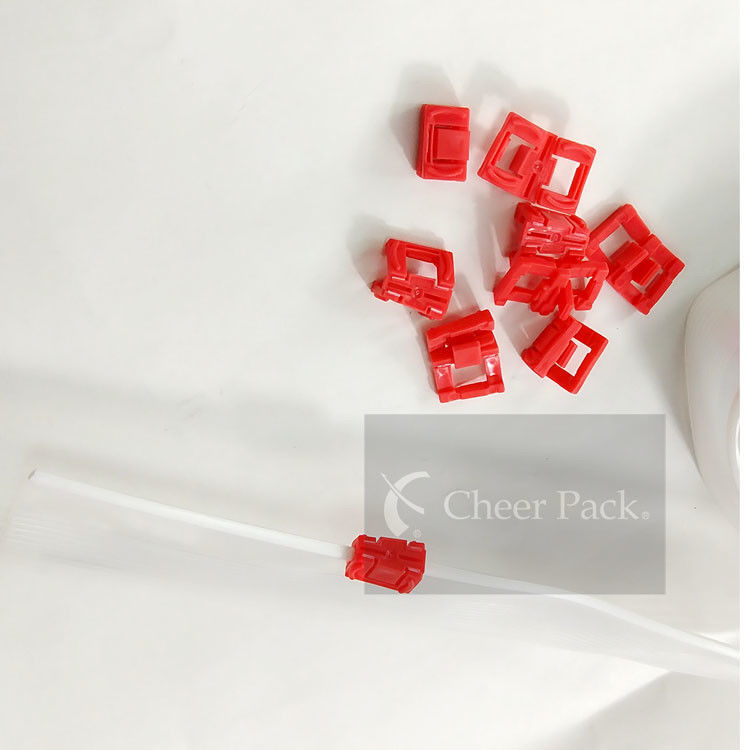 5 Kilogram PP Ziplock Zipper Red Color For Plastic Bag , Bag Zipper Lock