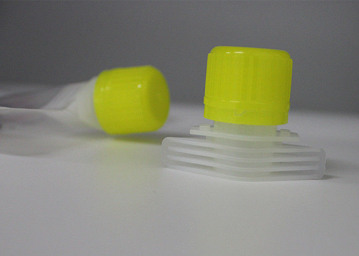 PE Corrosion Proof  Plastic Pour Spout Caps For Automobile Glass Cleaner Package Bag