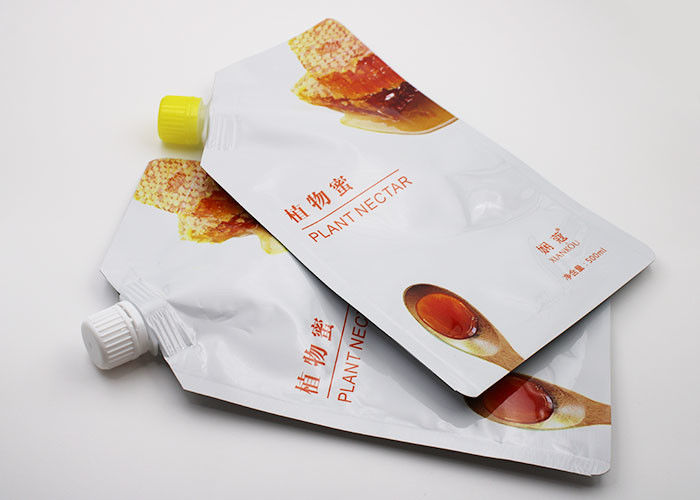Plastic Liquid Spout Bags With Pour Spout For Fresh Juice Drink Packing