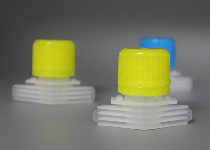 Eco Friendly PE Plastic Pilfer Proof Pour Spout Covers For Laundry Liquid Pouch