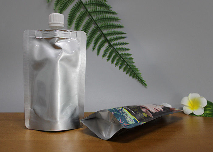 Custom Handle Laminated Doypack Packing Bags With Spout For Liquid Juice