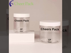 Popular Food Grade clear PET Plastic Jars with Screw LIDS