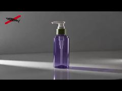 Transparent Purple PET Pump Bottle