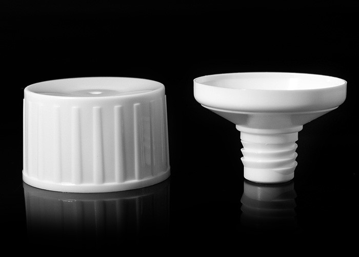 Plastic Round Tube Head 35mm For Facial Cleanser / Cosmetic Soft Cream