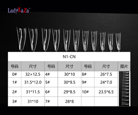 Hot Sale Made In China Professional Salon Morden Clear Nail Tip