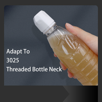 Innovation Compostable Plastic  Solid-liquid Separation Press Shake Nutrient Lid For Vitamin Drink Packaging