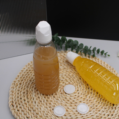 Innovation Compostable Plastic  Solid-liquid Separation Press Shake Nutrient Lid For Vitamin Drink Packaging