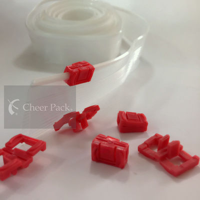 Professional Mini Red ziplockk Zipper For PVC Bag , Color Customized