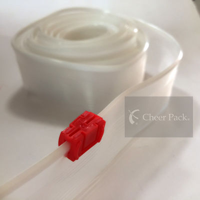 Professional Mini Red ziplockk Zipper For PVC Bag , Color Customized