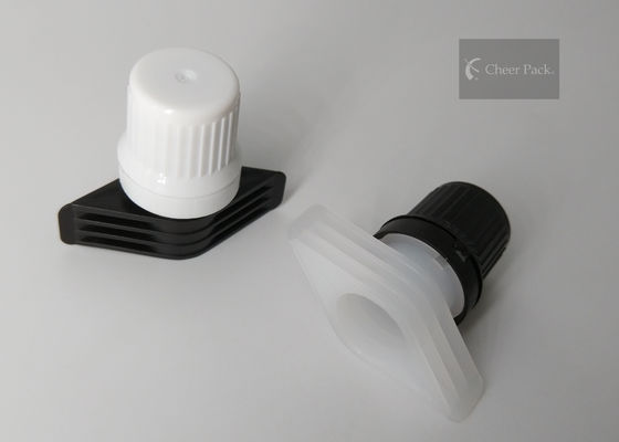 Food Grade Material Twist Spout Cap For Plastic Bag , White / Black Color