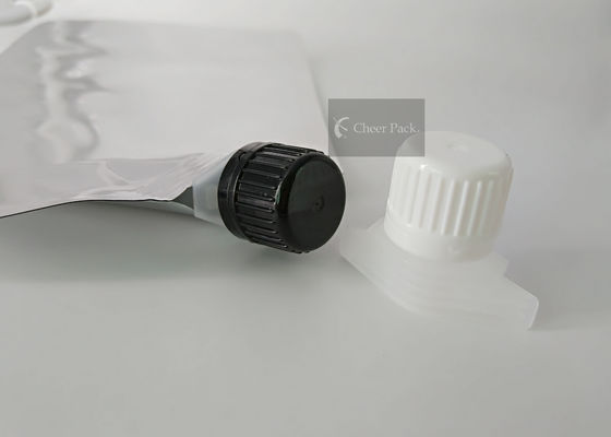Black Color Screw On Pour Spouts 1.6cm Inner Dia For Liquid Soap Doypack