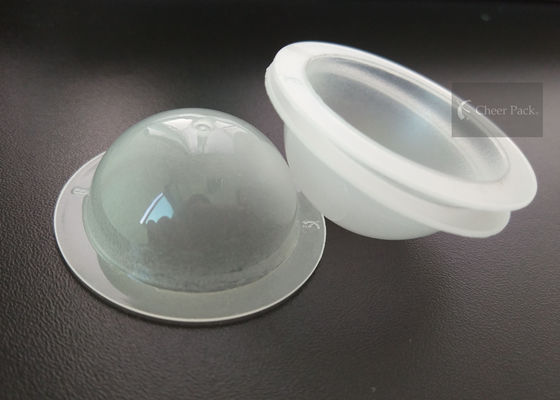 Transparent Color Scrub Mini Capsule Pack PP Material Round Bottom