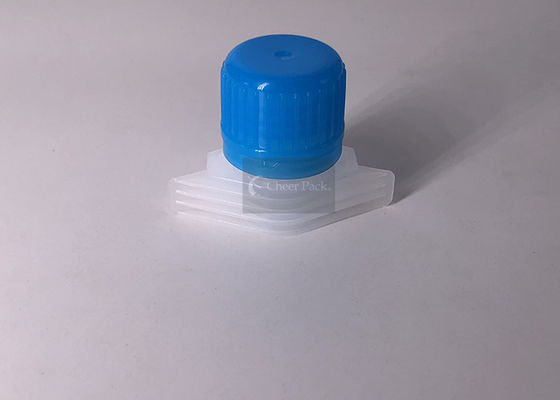 Flexible Packaging  Spout Cap Injection Modeling Blue Color PE Material