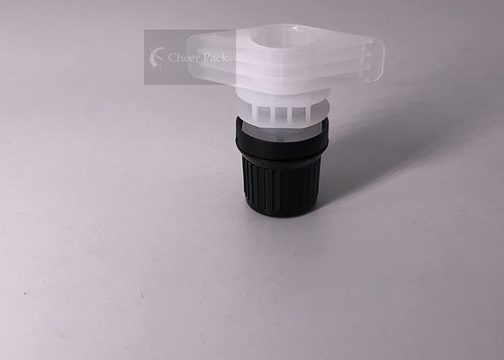 Black Color Injection Modeling 12mm Diameter Spout Cap Heal Seal