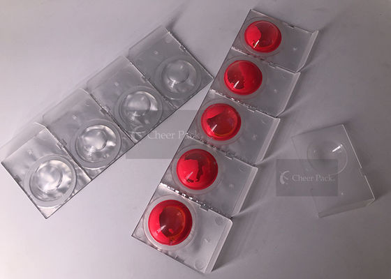 White PP Small Plastic Containers For Colorful Nail Polish Packaging , 45*30 Diameter
