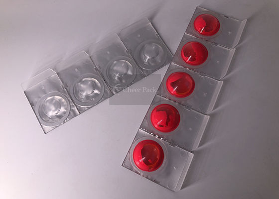 White PP Small Plastic Containers For Colorful Nail Polish Packaging , 45*30 Diameter